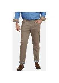 Thermohose CHARLES COLBY "Thermohose BARON ALUN" Gr. 60, beige (beige bedruckt) Herren Hosen