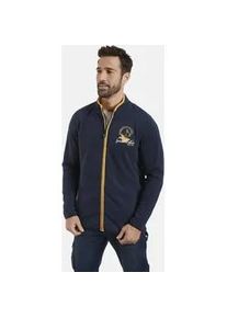 Sweatjacke Jan Vanderstorm "Fleecejacke HALLVAR" Gr. XXL, blau (dunkelblau) Herren Sweatjacken