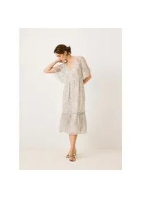 Maxikleid Pepe Jeans "MAY" Gr. L, N-Gr, weiß (ecru white) Damen Kleider Midikleid mit Paisleymuster, im Boho-Stil