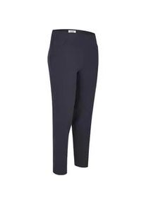 Schlupfhose KjBRAND "Schlupfhose Susie in Bi-Stretch, Kammgarnoptik" Gr. 52, N-Gr, blau (marine) Damen Hosen ideal für kräftige Oberschenkel