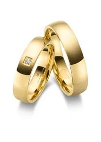 Trauring MARRYA "Edelstahl Ringe Trauringe Eheringe Partnerringe" Fingerringe Gr. 56, Edelstahl, goldfarben (damen ring, gold) Damen