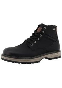 Winterboots Tom Tailor Gr. 42, schwarz Herren Schuhe Blockabsatz,Schnürboots,Outdoorschuh, Reißverschluss, Weite G (=weit)