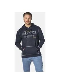 Kapuzensweatshirt Jan Vanderstorm "Sweatshirt BJOMOLF" Gr. XXL, blau (dunkelblau) Herren Sweatshirts