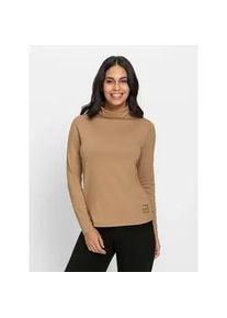 WITT Rollkragenshirt INSPIRATIONEN "Rollkragen-Shirt" Gr. 40, braun (camel) Damen Shirts