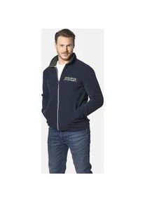 Sweatjacke Jan Vanderstorm "Fleecejacke TERJE" Gr. 7XL, blau (dunkelblau) Herren Sweatjacken