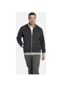 Sweatjacke CHARLES COLBY "Sweatjacke DUKE FINNLEYS" Gr. 5XL, grau (dunkelgrau) Herren Sweatjacken