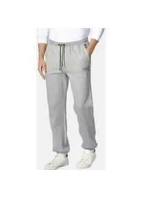 Jogginghose Jan Vanderstorm "Jogginghose IVARULF" Gr. 5XL, N-Gr, grau (silbergrau melange) Herren Hosen