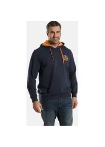 Kapuzensweatshirt CHARLES COLBY "Sweatshirt EARL TODD" Gr. XXL, blau (dunkelblau) Herren Sweatshirts