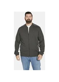 Sweatjacke CHARLES COLBY "Sweatjacke DUKE GABRIEL" Gr. XXL, grau (dunkelgrau) Herren Sweatjacken