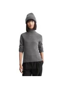 Marc O'Polo Rollkragenpullover MARC O'POLO DENIM "aus Schurwolle-Viskose-Mix" Gr. XL, grau Damen Pullover