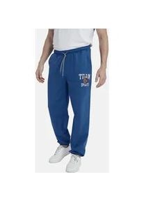 Jogginghose Jan Vanderstorm "Jogginghose THIBOR" Gr. 4XL, blau (royal blau) Herren Hosen mit Norwegenflaggen-Aufnäher