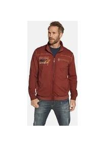 Sweatjacke Jan Vanderstorm "Sweatjacke SIVID" Gr. XXXL, rot Herren Sweatjacken