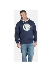 Kapuzensweatshirt CHARLES COLBY "Sweatshirt EARL COLUM" Gr. XXL, blau (dunkelblau) Herren Sweatshirts