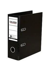 Falken Ordner Breit DIN A5 80 mm Schwarz 2 Ringe Kunststoff Hochformat