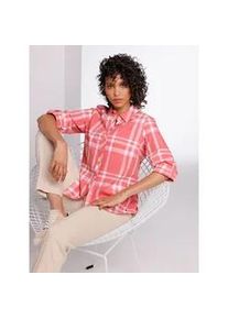 CRÉATION L Flanellbluse CREATION L PREMIUM Gr. 36, rot (grapefruit, ecru, kariert) Damen Blusen