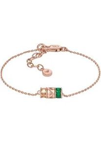 Armband Emporio Armani "EG3579221, EG3580040" Armbänder Gr. Silber 925 (Sterlingsilber), goldfarben (roségoldfarben, champagner, grün, champagne, grün) Damen mit Zirkonia (synth.)