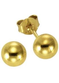 Paar Ohrstecker Vivance "585 Gold Kugel 6,5mm" Ohrringe Gr. ONE-SIZE, Gold, gelb Damen