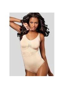 Shaping-Body Lascana Gr. S (36/38), N-Gr, beige (champagner) Damen Bodies SEAMLESS mit zart eingestrickter Blumenranke, Shape wear Body, Basic