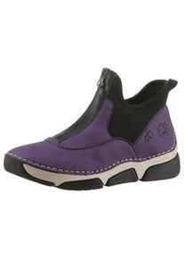 Slip-On Sneaker Rieker Gr. 39, lila (aubergine, schwarz) Damen Schuhe Schlupfboots, High Top Sneaker, neue Kollektion, Elastik-Einstieg