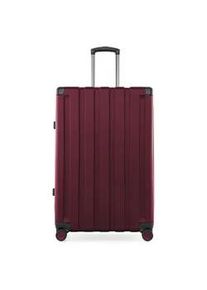 Hartschalen-Trolley Hauptstadtkoffer "Q-Damm - Großer Koffer" Gr. B/H/T: 51cm x 78cm x 31cm 111 l, rot (burgund) Koffer Reisekoffer, Aufgabegepäck, Hartschalenkoffer, groß