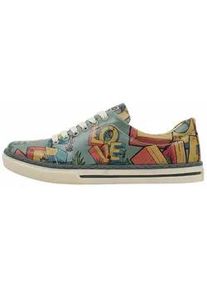 Sneaker DOGO "Damen Love Vegan Damen / female" Gr. 41, Normalschaft, bunt (blau) Damen Schuhe Skaterschuh Sneaker low Vegan