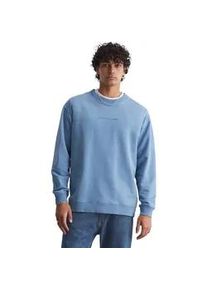 Marc O'Polo Sweatshirt MARC O'POLO DENIM "aus reiner Bio-Baumwolle" Gr. L, blau Herren Sweatshirts