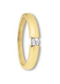 Goldring ONE ELEMENT "Zirkonia Ring aus 333 Gelbgold" Fingerringe Gr. 52, mit Zirkonia, Gelbgold 333, goldfarben (gold) Damen Gold Schmuck