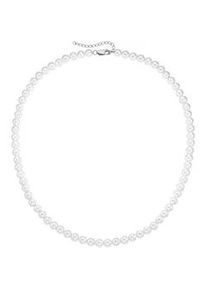 Perlenkette Smart Jewel "mit Muschel-Perlen, Silber 925" Halsketten Gr. 52cm, Silber 925 (Sterlingsilber), weiß