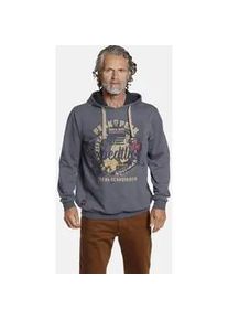 Kapuzensweatshirt Jan Vanderstorm "Sweatshirt ELLMAR" Gr. 5XL, blau Herren Sweatshirts