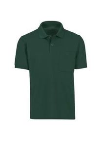 Poloshirt TRIGEMA "TRIGEMA Polohemd mit Brusttasche" Gr. 4XL, grün (tanne) Damen Shirts