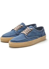 Schnürschuh AUTHENTIC LE JOGGER Gr. 40, blau (jeansblau) Herren Schuhe Sneaker, Schnürhalbschuh, Freizeitschuh, weiches Leder und Baumwolle