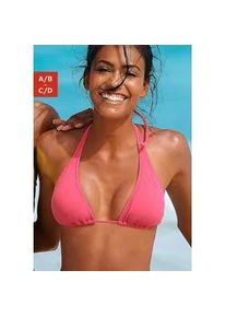 Triangel-Bikini-Top Buffalo "Happy" Gr. 40, Cup A/B, rosa Damen Bikini-Oberteile im schlichten Design