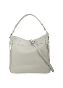 Henkeltasche CLUTY Gr. B/H/T: 35cm x 27cm x 9cm onesize, grau Damen Taschen echt Leder, Made in Italy