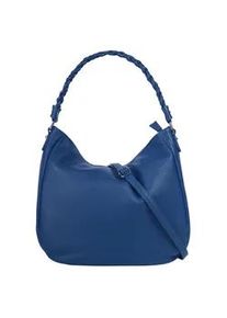 Henkeltasche Samantha Look Gr. B/H/T: 34cm x 31cm x 10cm onesize, blau Damen Taschen echt Leder, Made in Italy