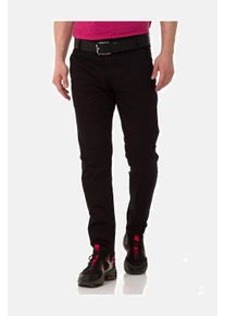 Cipo & Baxx CIPO & BAXX Herren Stoffhose "Hose", schwarz, Gr. 33, unifarben, 97% Baumwolle;3% Elasthan, Hosen, im modischen Slim Fit-Schnitt, CD842