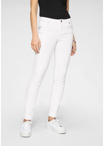 Tamaris Damen Skinny-fit-Jeans, weiß, modisch, Gr. 38, Denim/Jeans, Obermaterial: 98% Baumwolle, 2% Elasthan, Jeans, schmale Beinform, normale