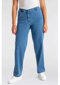 KjBRAND Damen Stretch-Hose "Babsie", blau, Gr. 23, Denim/Jeans, Obermaterial: 71% Baumwolle, 25% Polyester, 4% Elasthan, Hosen
