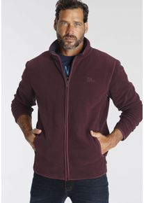 MAN'S WORLD MAN'S WORLD Herren Fleecejacke, rot, casual, Gr. XL, Obermaterial: 100% Polyester, Jacken, für die Übergangszeit, aus Fleece, casual Look,