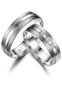 MARRYA Damen Trauring "Titan Ringe Trauringe Eheringe Partnerringe", 76, Titan, silber, Titan, Fingerringe
