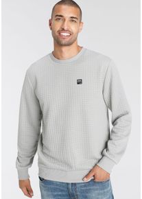 AJC Herren Sweatshirt, grau, casual, Gr. XL, Sweatware, Obermaterial: 98% Polyester, 2% Elasthan, Sweatshirts, schmal geschnitten, unifarben,