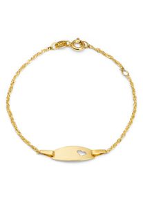 Amor Mädchen Goldarmband "Herz, 2014686", Gelbgold 375, gold, Gelbgold 375, Armbänder
