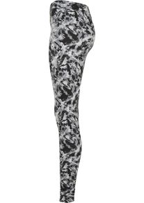 Urban Classics Damen Leggings "Urban Classics Damen Ladies Soft AOP Leggings", schwarz, Gr. 4XL, 85% Polyester, 15% Elasthan, Hosen