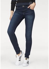 Arizona Damen Skinny-fit-Jeans "Ultra-Stretch", blau, Basic, Gr. 44, Denim/Jeans, Obermaterial: 74% Baumwolle, 24% Polyester, 2% Elasthan, Jeans,