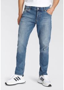 Bruno Banani Herren Comfort-fit-Jeans "Floyd", blau, Basic, Gr. 33, Denim/Jeans, Obermaterial: 82% Baumwolle, 16% Polyester, 2% Elasthan, Jeans,