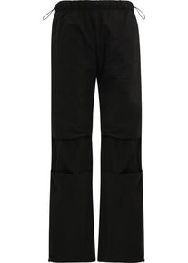 DEF Damen Cargohose "DEF Damen DEF Wide Cargopants", schwarz, Gr. M, unifarben, 60% Polyester, 40% Polyamid, Hosen
