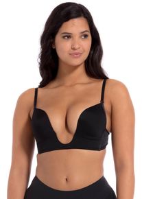 Damen Bügelloser BH "V-Bra", MAGIC BODYFASHION, Gr. 85, schwarz, Obermaterial: 82% Polyester, 18% Elasthan, unifarben, feminin, BHs, extrem tief