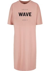 Merchcode Damen Shirtkleid "Merchcode Damen", rosa, klassisch, Gr. S, 100% Baumwolle, Kleider