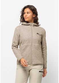 Jack Wolfskin Damen Fleecejacke "TANNENSPUR JKT W", braun, Gr. XS, Obermaterial: 100% Polyester; Kontrast: 100% Polyamid ; Futter: 100% Polyester,