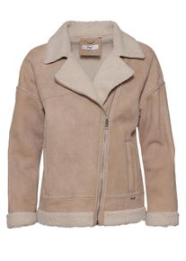 Maze Damen Lederjacke "42023020", grau, Gr. L, Obermaterial: 100% Lammleder / Futter: 100% Polyester, Jacken