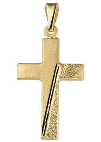 Jobo Damen Kreuz-Anhänger "Anhänger Kreuz", Gelbgold 333, gold, Gelbgold 333, Schmuckanhänger, 333 Gold